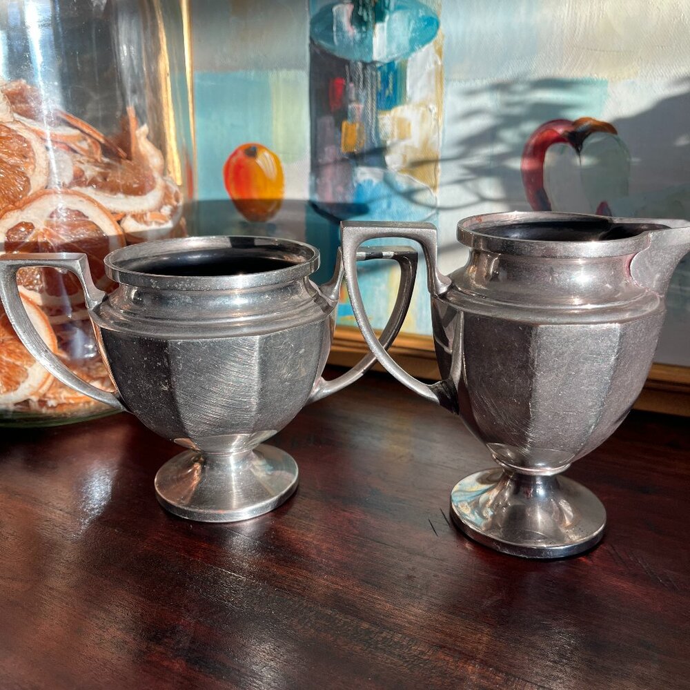 Vintage Universal Landers Frary Creamer Sugar Cottagecore Grandma Heritage 1920s